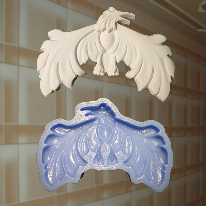 1 Dekorelement Stuckdekor Ornament Adler