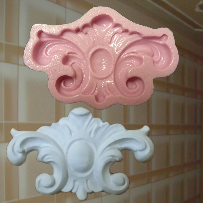 Gießform Stuck Seife Machen Blume Verzierung Silikonform Ornament Relief