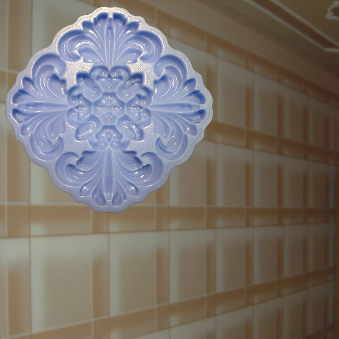 1 Dekorelement Stuckdekor Ornament Wanddekor