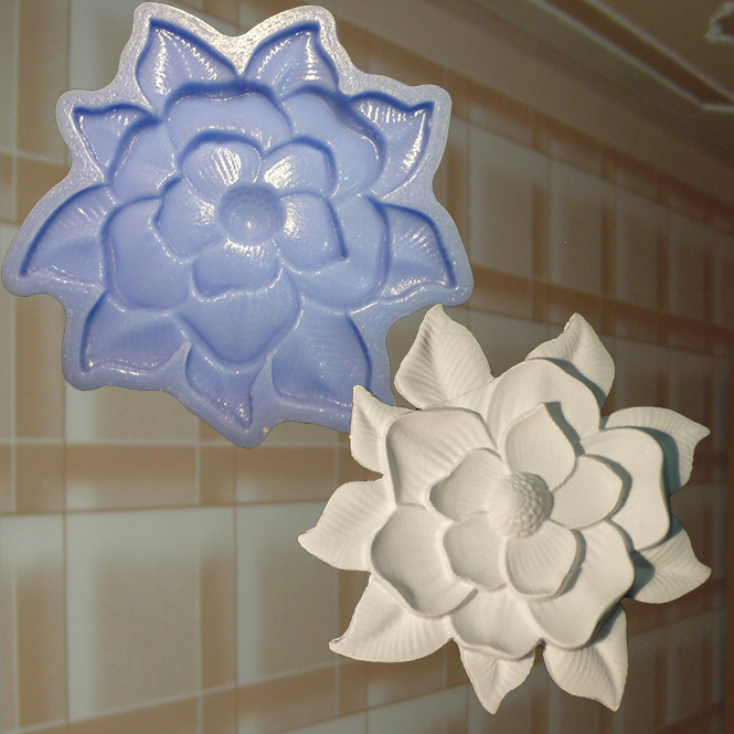 1 Rosette  Stuckrosette Blume Dekor Wand