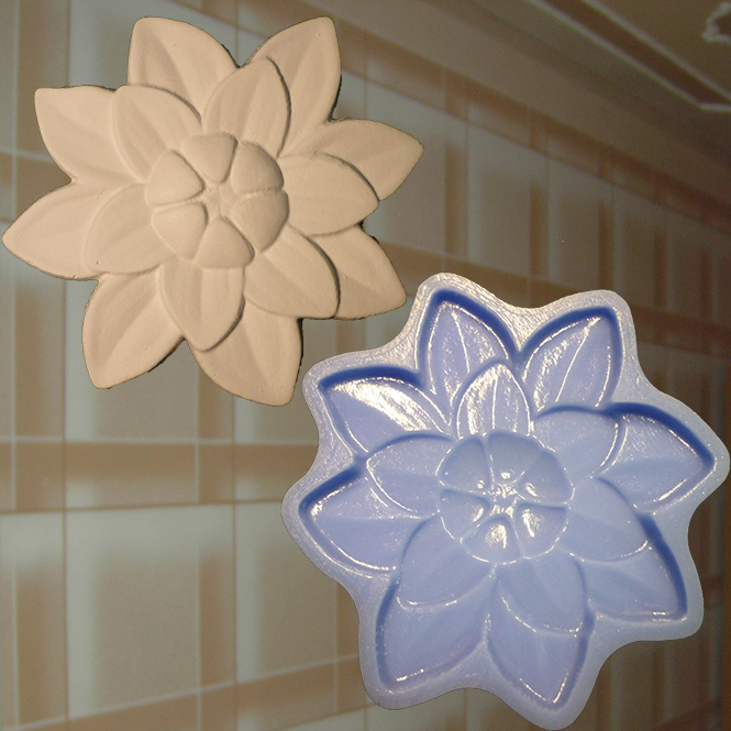 1 Rosette  Stuckrosette Blume Dekor Wand