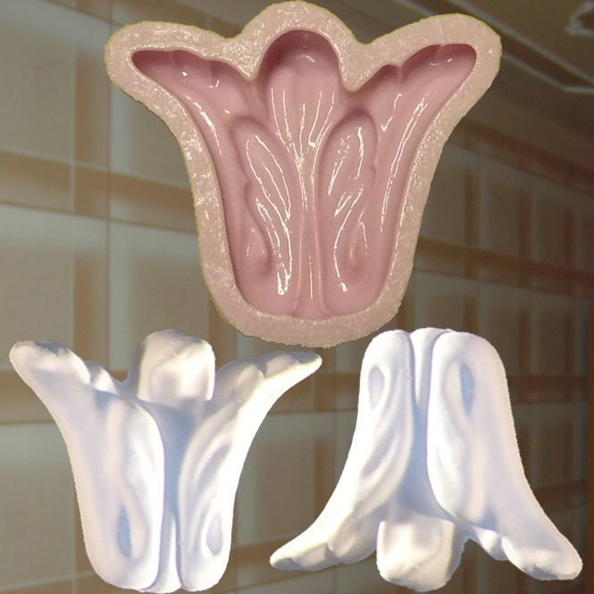 Blume Stuck Verzierung Silikonform Ornament Relief Deckenverzierung Gips