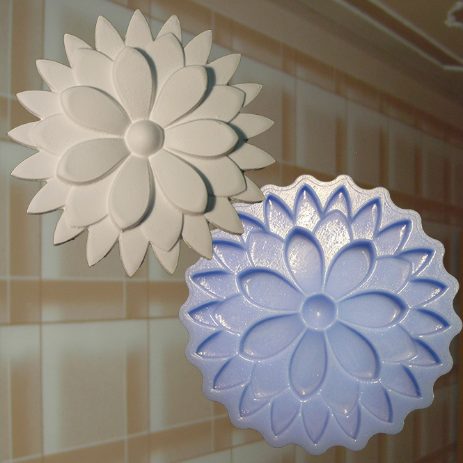 1 Dekorelement Stuckdekor Ornament Wanddekor