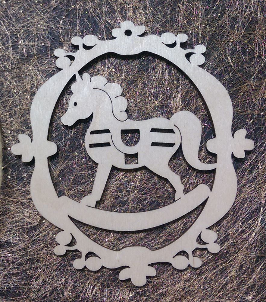 Baumschmuck mit schaukel Pferd